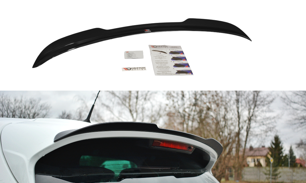 Spoiler CAP für RENAULT CLIO MK4 RS schwarz matt
