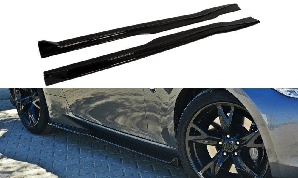 Seitenschweller Ansatz für V.1 für Nissan 370Z Carbon Look