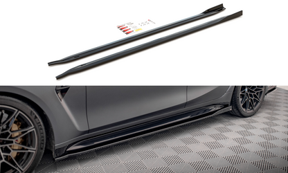 Seitenschweller Ansatz für V.2 für BMW M3 G80 Carbon Look