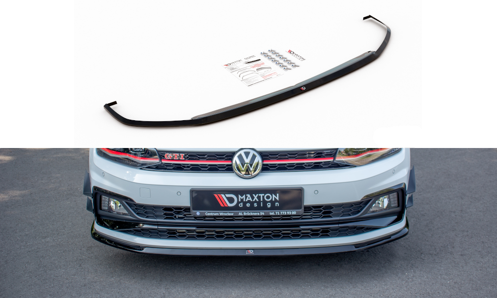 Front Ansatz V.3 für VW Polo GTI Mk6 schwarz matt
