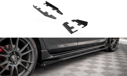 Side Flaps Mazda 3 MPS Mk1 schwarz Hochglanz