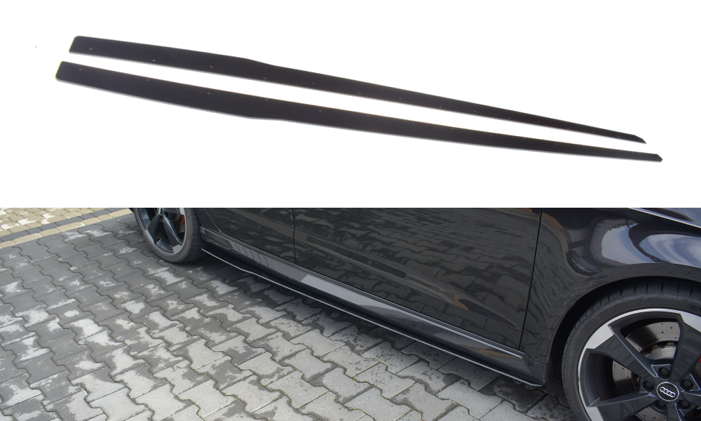 Sport Seitenschweller Ansatz für V.1 für Audi RS3 8V FL Sportback