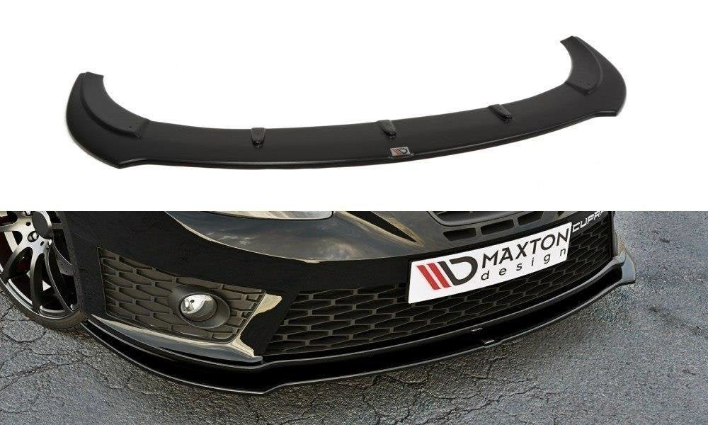 Front Ansatz V.1 für SEAT LEON MK2 CUPRA FR Facelift schwarz Hochglanz