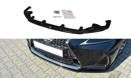 Front Ansatz V.1 für Lexus IS Mk3 Facelift F-Sport schwarz Hochglanz