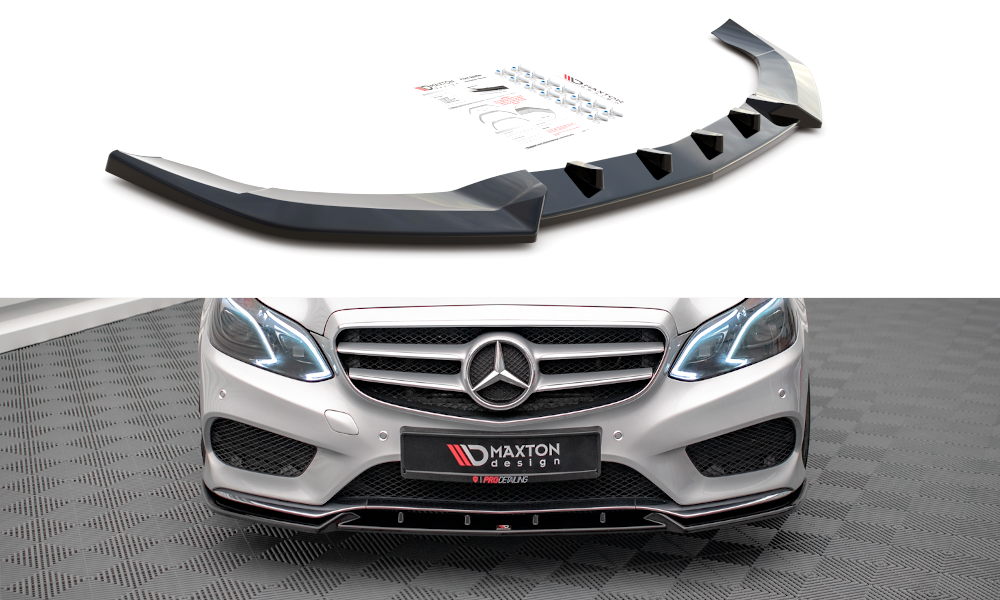 Front Ansatz V.2 für Mercedes-Benz E AMG-Line Limousine W212 Facelift Carbon Look
