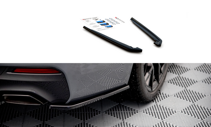 Heck Ansatz Flaps Diffusor für BMW 5er G30 Facelift M-Paket schwarz matt