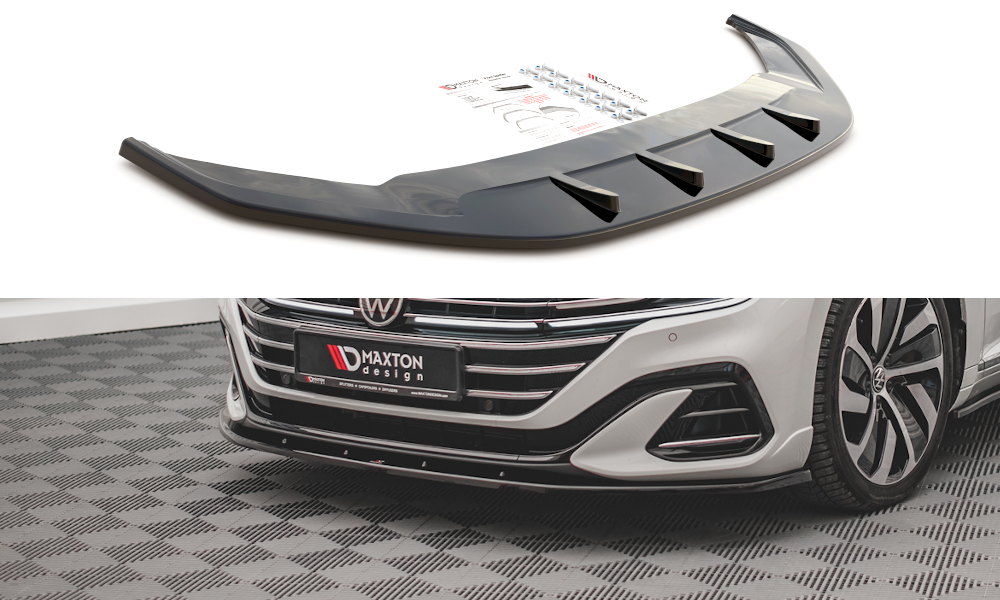 Front Ansatz V.2 für Volkswagen Arteon R-Line Facelift schwarz Hochglanz