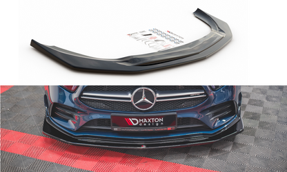 Front Ansatz V.3 für Mercedes A35 AMG Aero W177  schwarz Hochglanz