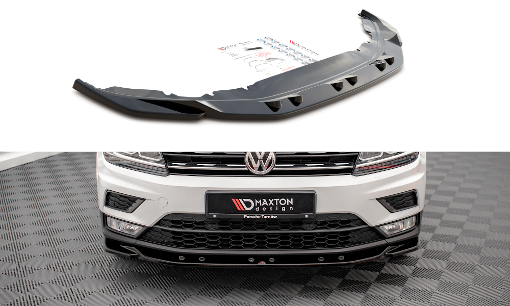 Front Ansatz für Volkswagen Tiguan Mk2 schwarz Hochglanz – Tuning King