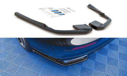 Heck Ansatz Flaps Diffusor für Volvo S60/V60 R-Design Mk3 Carbon Look