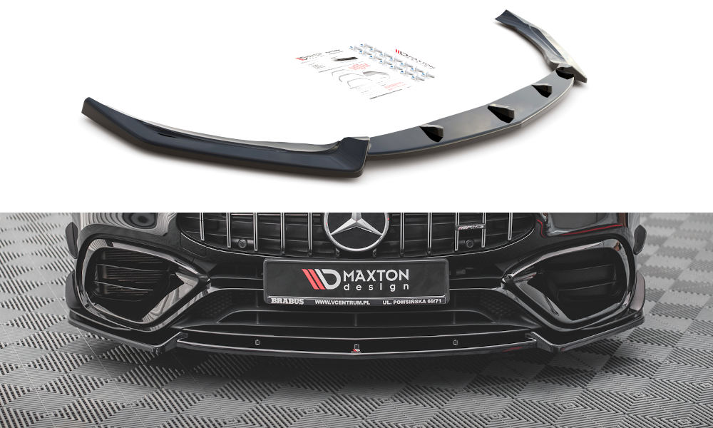 Front Ansatz V.2 für Mercedes-AMG CLA 45 Aero C118 schwarz matt
