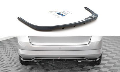Mittlerer Diffusor Heck Ansatz DTM Look für Skoda Fabia Combi Mk3 Carbon Look