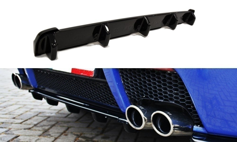 Mittlerer Diffusor Heck Ansatz für ALFA ROMEO 147 GTA DTM LOOK schwarz matt