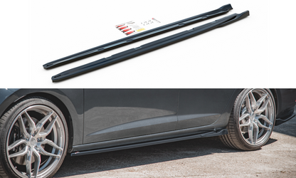 Seitenschweller Ansatz für V.4 Seat Leon Cupra / FR Mk3 FL Carbon Look
