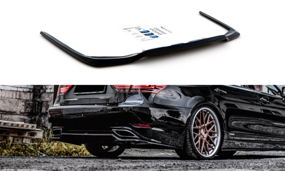 Mittlerer Diffusor Heck Ansatz für Lexus LS Mk4 Facelift Carbon Look