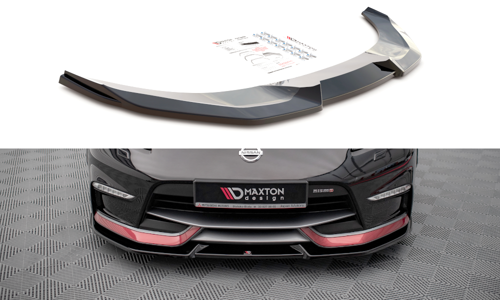Front Ansatz V.2 für Nissan 370Z Nismo Facelift schwarz matt