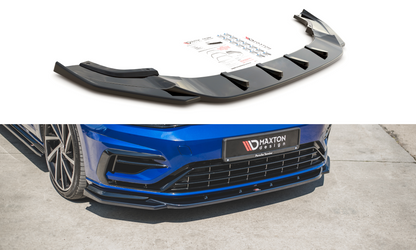 Front Ansatz für V.9 VW Golf 7 R / R-Line Facelift Carbon Look