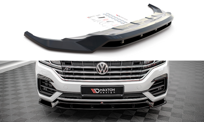 Front Ansatz für Volkswagen Touareg R-Line Mk3 schwarz Hochglanz