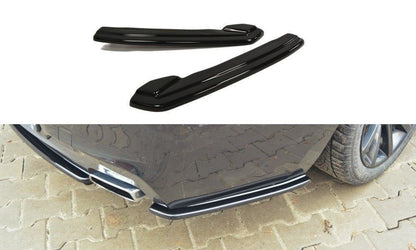Heck Ansatz Flaps Diffusor für BMW 6er Gran Coupé M Paket Carbon Look
