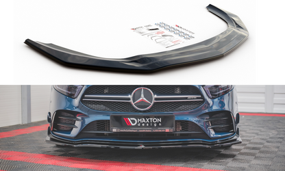 Front Ansatz V.1 für Mercedes A35 AMG Aero W177  schwarz Hochglanz