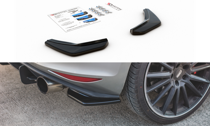 Heck Ansatz Flaps Diffusor V.2 für VW Golf 7 GTI  schwarz Hochglanz