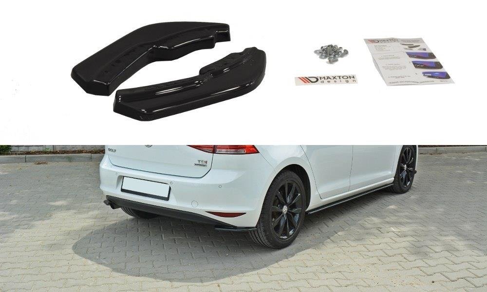 Heck Ansatz Flaps Diffusor für VW Golf Mk7 Standard schwarz Hochglanz