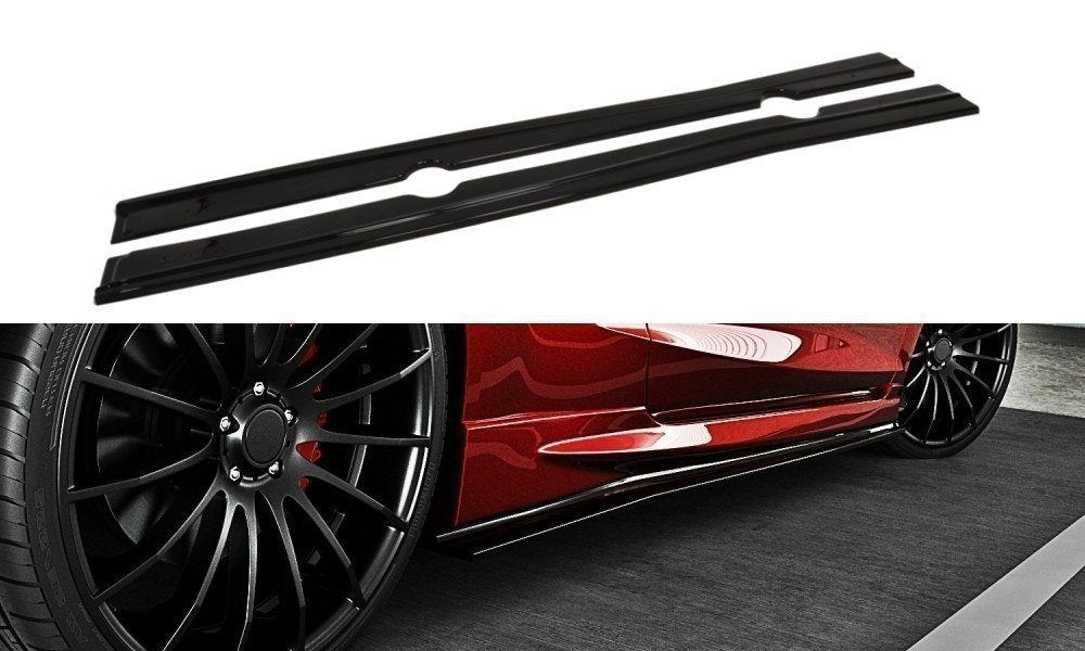 Seitenschweller Diffuser Ford Fiesta ST / ST-Line Mk7 / Mk7 FL schwarz matt
