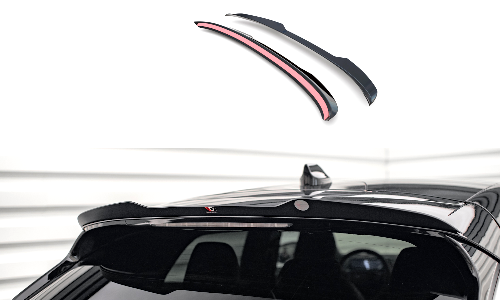 Höher Spoiler CAP für Ford Mustang Mach-E Mk1 schwarz Hochglanz