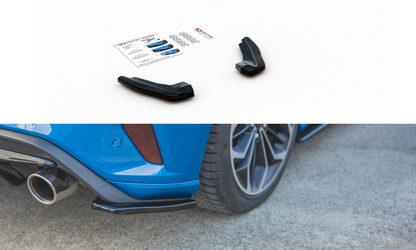 Heck Ansatz Flaps Diffusor V.1 für Ford Focus ST Mk4 schwarz Hochglanz