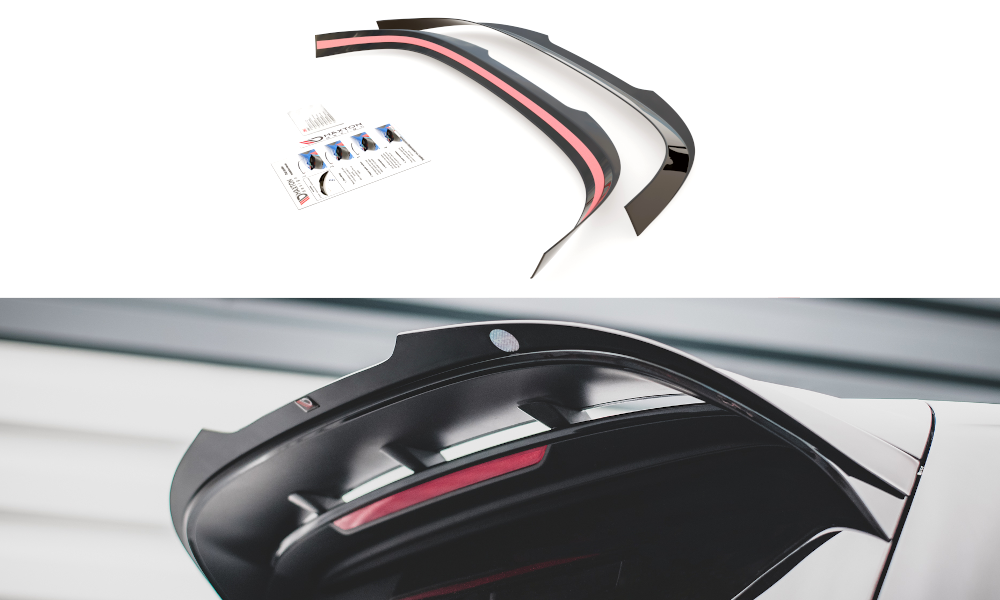 Spoiler CAP V.2 für Volkswagen Golf 8 R-Performance / GTI Clubsport schwarz matt