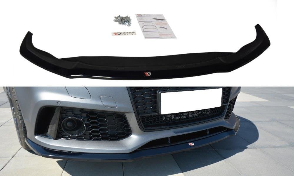 Front Ansatz V.2 für Audi RS7 Facelift schwarz Hochglanz