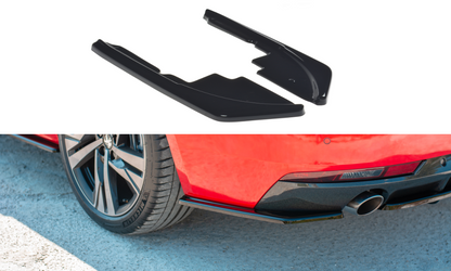 Heck Ansatz Flaps Diffusor für Peugeot 508 SW Mk2 schwarz matt