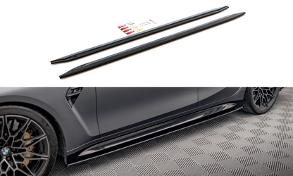 Seitenschweller Ansatz für V.1 für BMW M3 G80 schwarz matt