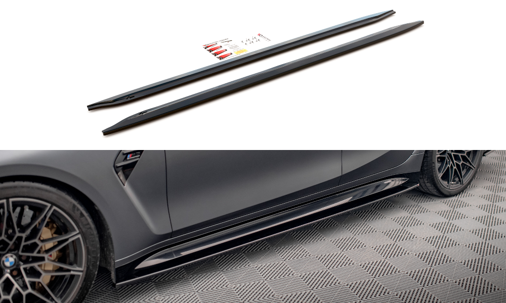 Seitenschweller Ansatz für V.1 für BMW M3 G80 Carbon Look