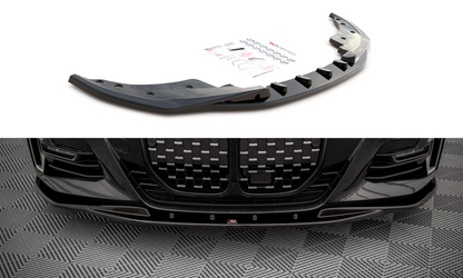 Front Ansatz V.1 für BMW 4er M-Paket G22 schwarz Hochglanz
