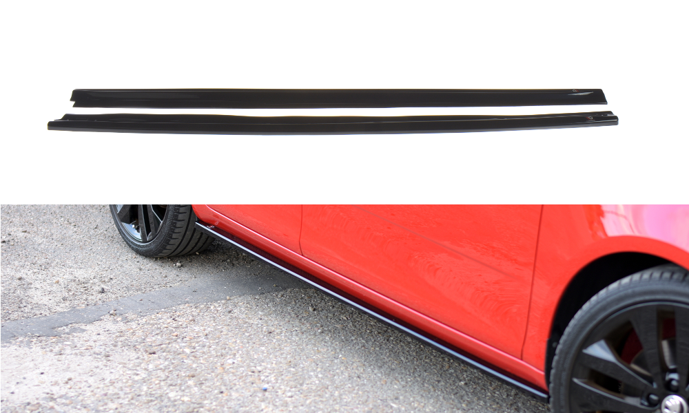 Seitenschweller Ansatz für Skoda Fabia RS Mk2 Carbon Look