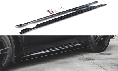 Seitenschweller Ansatz für V.2 für Porsche Panamera Turbo 970 Facelift Carbon Look