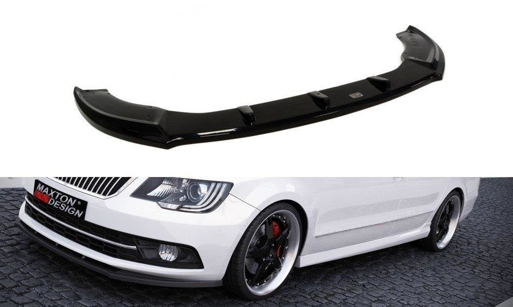 Front Ansatz für Skoda Superb Mk2 FL Carbon Look
