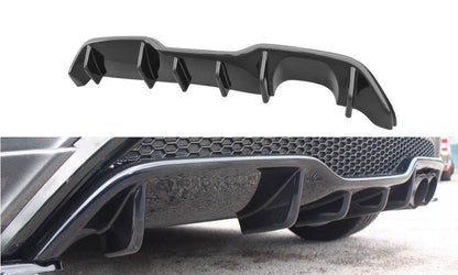 Diffusor Heck Ansatz für Ford Fiesta Mk7 ST Facelift schwarz matt