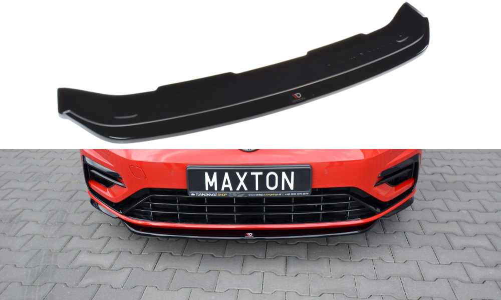 Front Ansatz V.5 für VW Golf 7 R / R-Line Facelift Carbon Look
