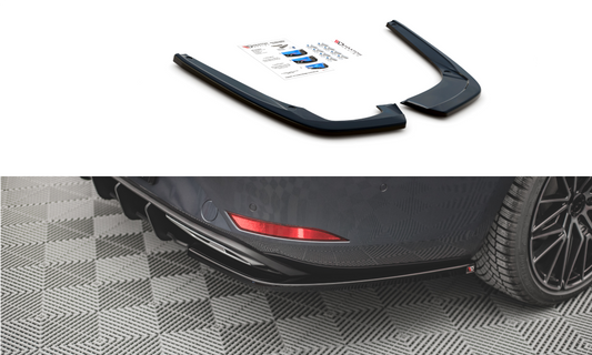 Heck Ansatz Flaps Diffusor für Seat Leon FR ST Mk4 schwarz matt