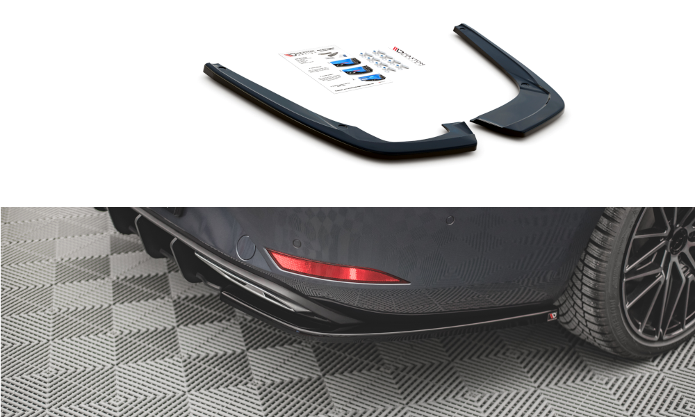 Heck Ansatz Flaps Diffusor für Seat Leon FR ST Mk4 Carbon Look