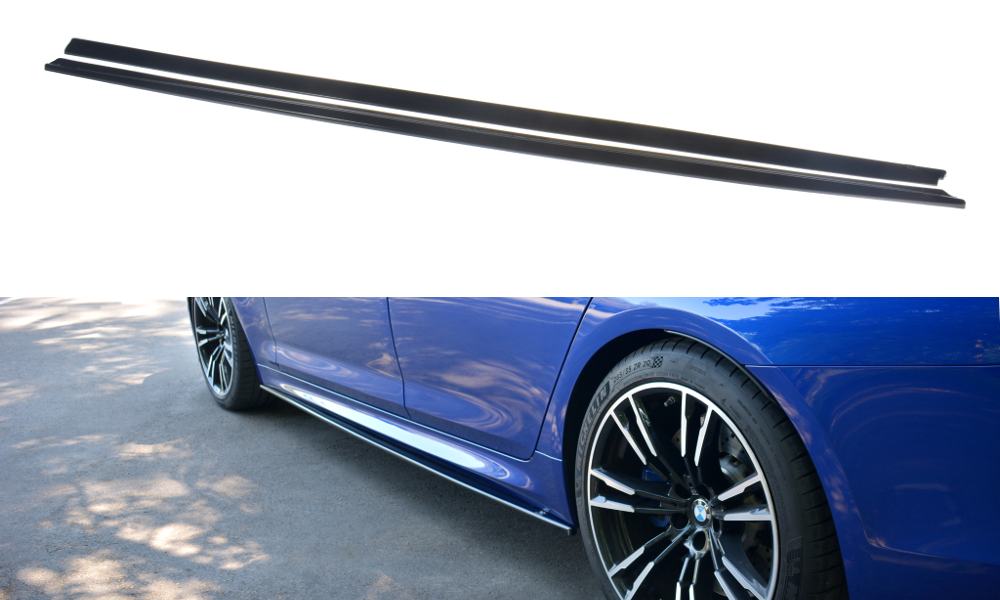 Seitenschweller Ansatz für BMW M5 F90 schwarz Hochglanz