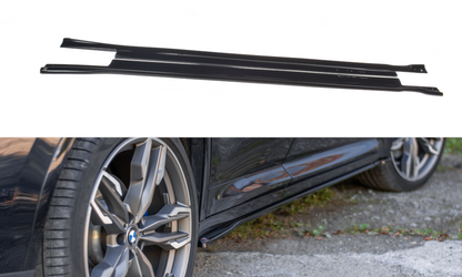 Seitenschweller Ansatz für BMW X4 M-Paket G02 Carbon Look