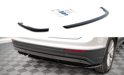 Heck Ansatz Flaps Diffusor für Volkswagen Tiguan Mk2 Carbon Look