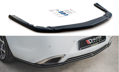 Mittlerer Diffusor Heck Ansatz für Opel Insignia Mk. 1 OPC Facelift schwarz matt