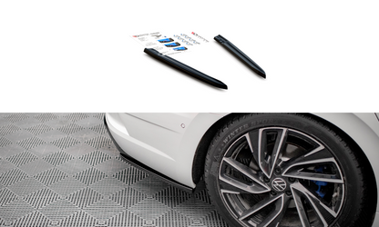 Heck Ansatz Flaps Diffusor für Volkswagen Arteon R Carbon Look