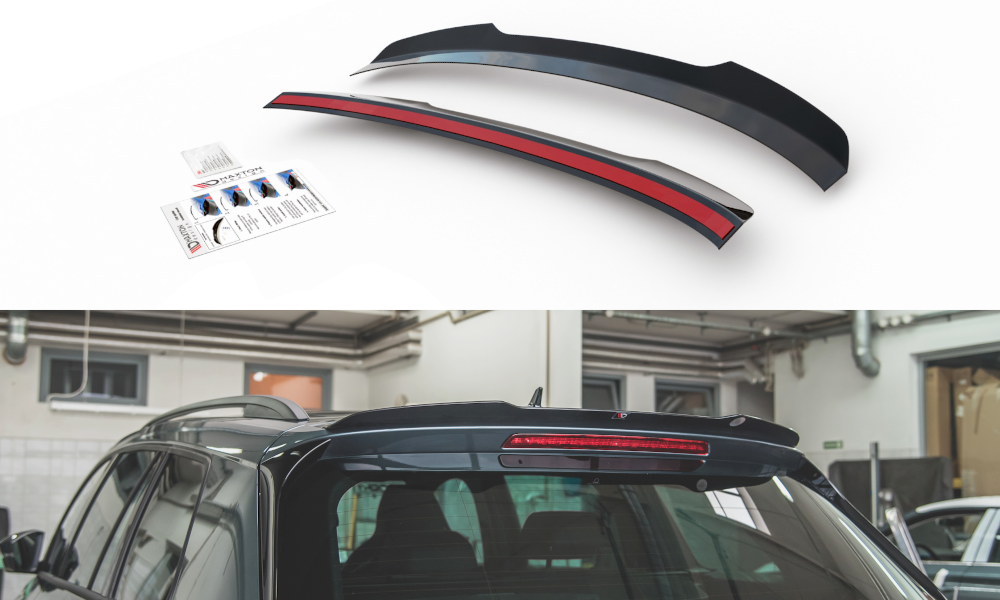 Spoiler CAP V.2 für Skoda Kodiaq Mk1 Sportline/RS Carbon Look