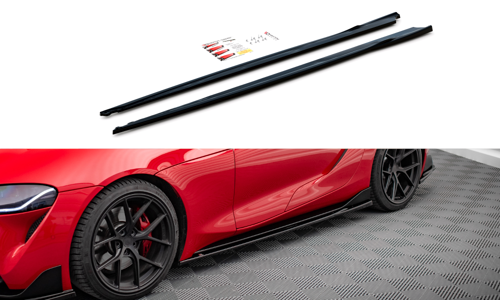 Seitenschweller Ansatz für V.3 für Toyota Supra Mk5 Carbon Look