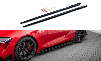 Seitenschweller Ansatz für V.3 für Toyota Supra Mk5 Carbon Look